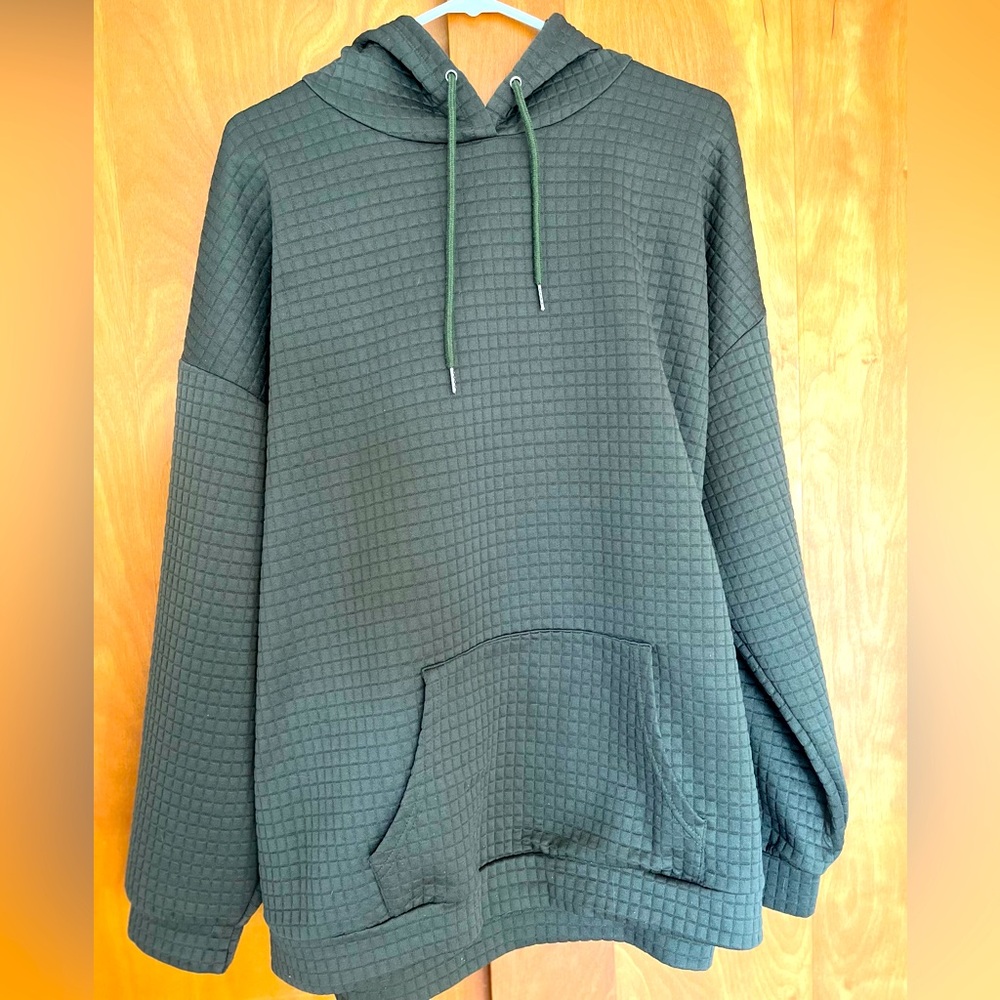 Waffle Knit Hoodie▪️Women’s XXL▪️Hunter Green